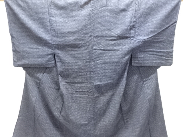 JAPANESE KIMONO / ANTIQUE MENS HITOE KIMONO / COTTON / KURUME KIKKO KASURI